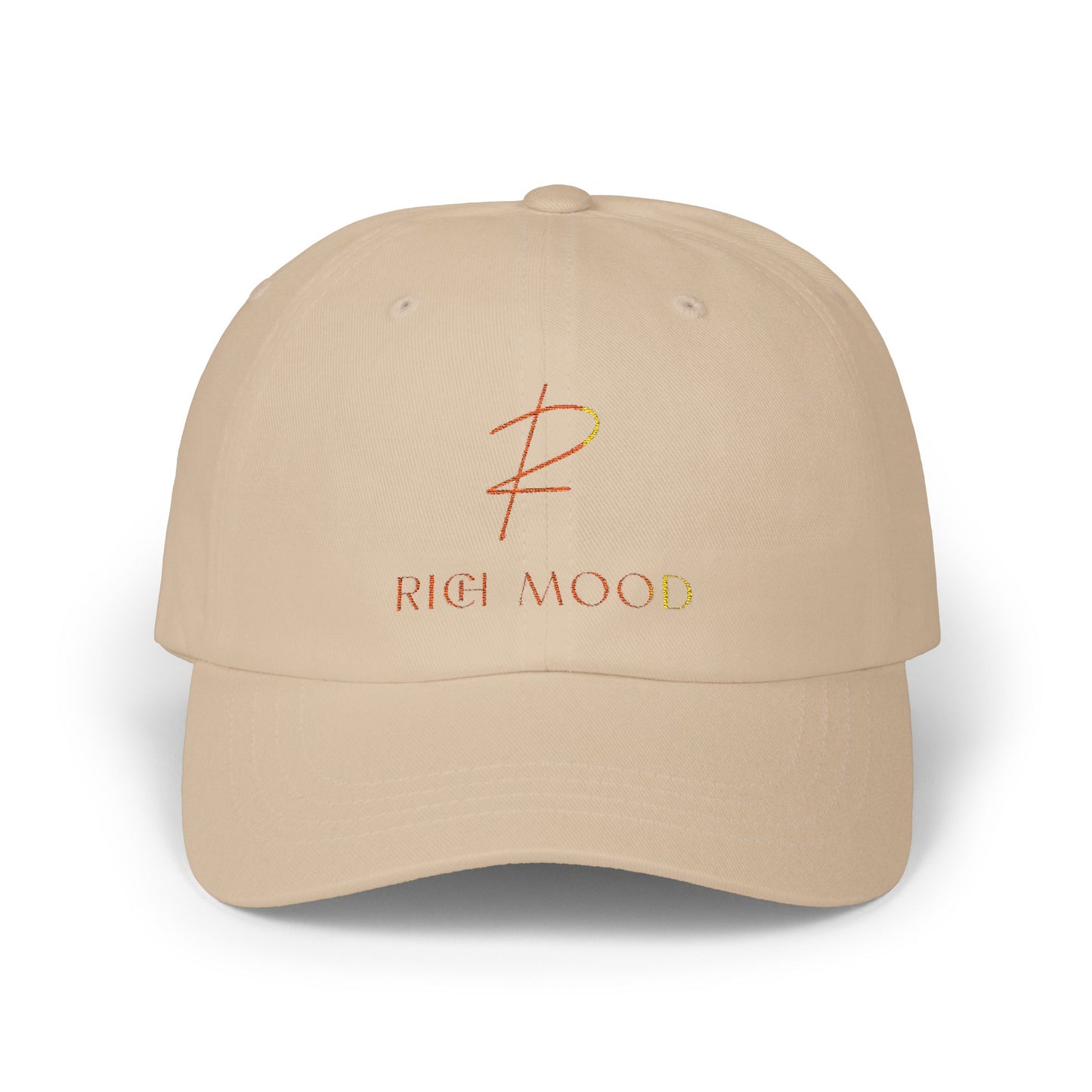 Rich Mood Classic Dad Cap - Stylish White Hat for Trendsetters